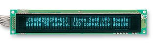 NORITAKE-ITRON - CU16025ECPB-W6J - 荧光显示模块 VFD 2X16 5MM