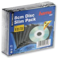 HAMA - 049829 - 盒子 薄型 8CM CD/DVD 5只