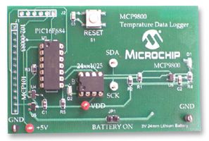 MICROCHIP - MCP9800DM-DL - 演示套件 MCP9800 温度记录器