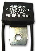 AMPOHM WOUND PRODUCTS - FE-SP-B-HDR23-220/100 - 接触抑制器 0.22uF 100Ω