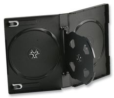 PRO SIGNAL - DVD033 - 碟片存储盒 3DVD 黑色 3只