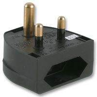 MULTICOMP - CP2A - 欧式 CEE7 插头至 BS546 5A 插头，黑
