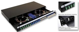 OPTRONICS - S03SCS12 - 抽屉式配线板 12X SC DX 单模 适配器