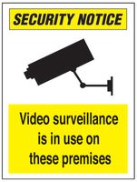 BRADY - SEC334 RP - 警告标志 VIDEO SURVEILLANCE(摄像机监控) 300X400 RP