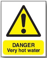 BRADY - WS89ADHB - 危险标志 VERY HOT WATER(热水) 75X50