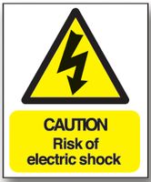 BRADY - WS4ADHB - 警告标志 RISK OF ELECTRIC SHOCK(触电危险)