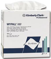 KIMBERLY CLARK - 8376 - 盒装抹布 WYPALL X60 抽取式 白色