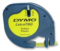 DYMO - S0721620 - 标签打印带 塑料 黄色 12mmX4m
