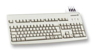 CHERRY - G83-6504LADGB-0 - 键盘 白色 带4端口USB集线器